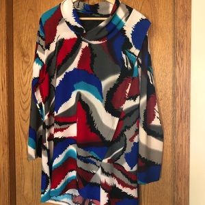 Long Sleeved Cowl Neck Blouse